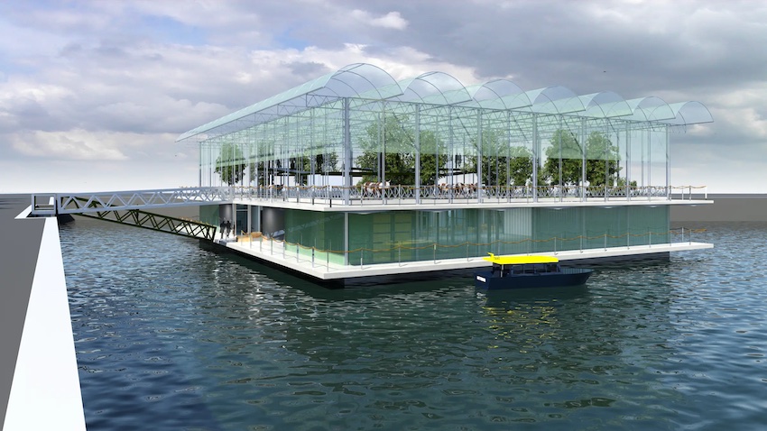 Floating Farm concept in Rotterdam